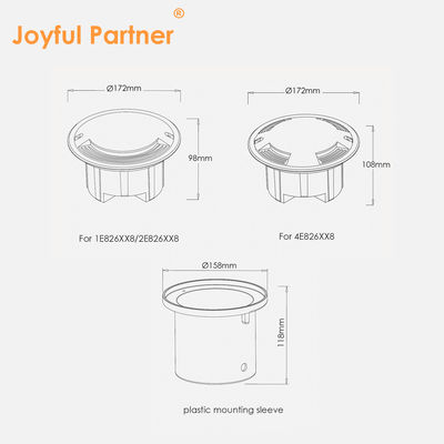 8W Drive Over LED Lights Strong Load Bearing Capacity Customized COB With Four Side Emitting