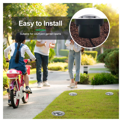 Recessed Ground Lamp IP67 Ultra-thin 12V 24V 3W OSRAM SMD LED Single Color DIA70MM