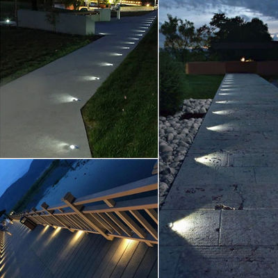 Ultra Thin IP67 Waterproof Recessed 2W LED Outdoor Inground Lighting SS316 Cover For Garden Pathway
