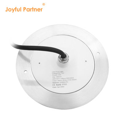 DC12V Constant Voltage 10W Underwater Submersible LED Pool Lights 160*7.5mm With APP Remote Control
