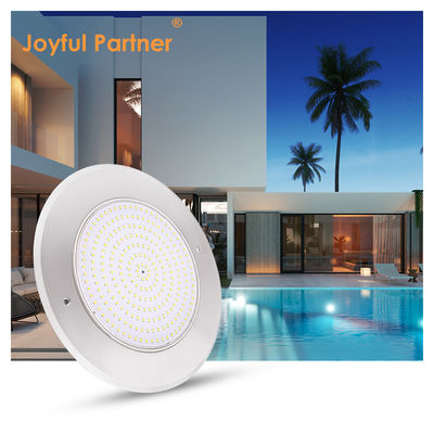18W 316SS Underwater Wall Mounted LED Pool Light 230MM DC12V 252pcs SMD2835 Warm White Constant voltage