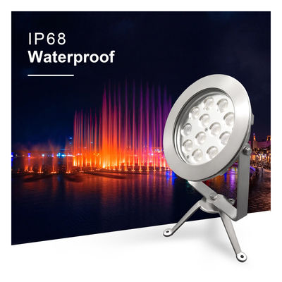 IP68 Outdoor LED Spot Light Stainless Steel DMX512 RGBW 12w for Underwater Use Support DMX Controller