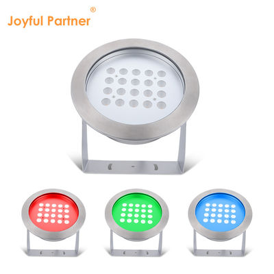LED Underwater Spot Lights 40W Stainless Steel 316 IP68 Warm White Single Color For Home Garden