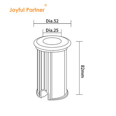 1W 2W Swimming Pool Underwater Light Recessed Type DIA 42mm For Pool Pond Decoration
