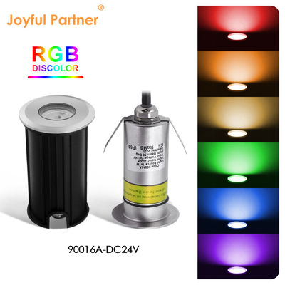 1W 2W Swimming Pool Underwater Light Recessed Type DIA 42mm For Pool Pond Decoration