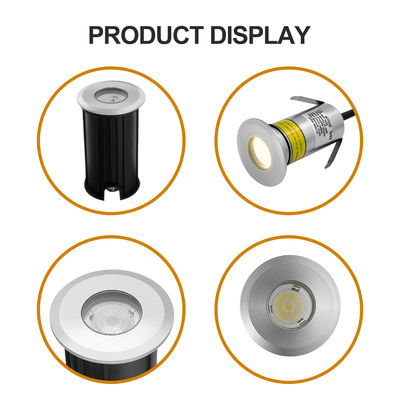1W 2W Swimming Pool Underwater Light Recessed Type DIA 42mm For Pool Pond Decoration