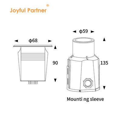 Mini LED Swimming Pool Underwater Light Stainless Steel 316 12V/24V DC Warm White