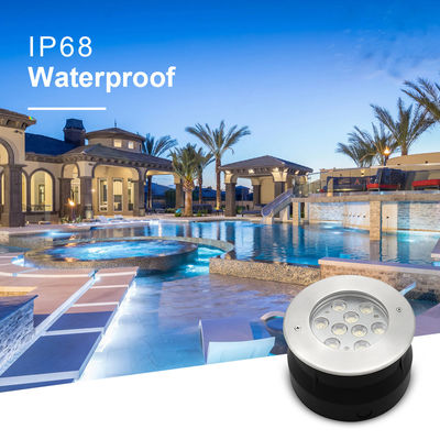 12V 24V LED Underwater Light 9W 18W RGB Full Color Stainless Steel IP68 Lights For Pool