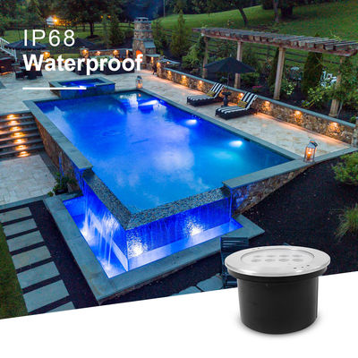 Led Pool Lights Under Water RGBW IP68 SS316 DIA200mm Waterproof CE Rohs IP68 Multi Color DC24V