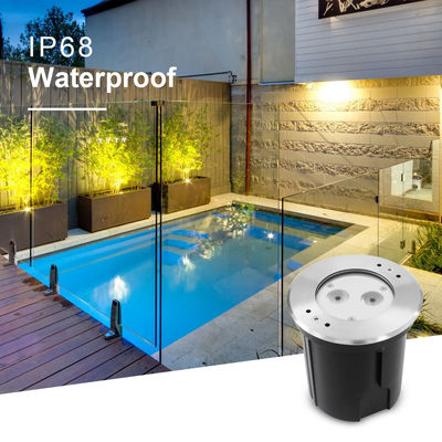  IP68 RGBW 4in1 Waterproof Fountain Led Light Stainless Steel 316 DC 24V With Asymmetrical Lens
