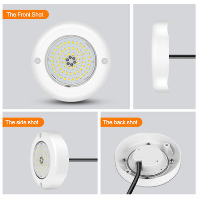 Wall Mounted Inground Led Swimming Pool Light  Rgb And Dmx Control 6W LED SMD2835 ABS Material