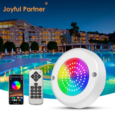  Wall Mounted Par56 Pools Lights With ABS PC Material Dia 110mm 6W 10W IP68 Waterproof AC12v Inbuilt Contant Current Driver
