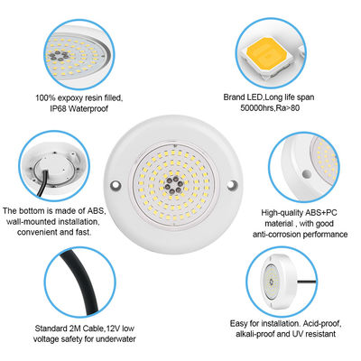 Underwater Swimming Pool Led Lights With IP68 Color Changing AC12v Inbuilt Contant Current Driver