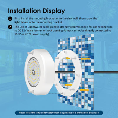 Underwater Swimming Pool Led Lights With IP68 Color Changing AC12v Inbuilt Contant Current Driver