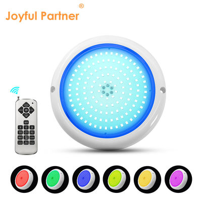 Pond Swimming Pool Light IP68 Color Changing AC12V Resin Filled Flat RGB DIA180MM