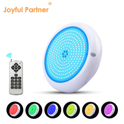 Color Changing Swimming Pool Lights ABS PC RGB Emtting 12V Input Warm White Surface Mounted