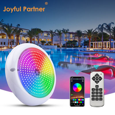 Color Changing Swimming Pool Lights ABS PC RGB Emtting 12V Input Warm White Surface Mounted