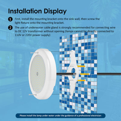 Swimming Pool Lights Wholesale Custom ABS PC Material RGB Emtting AC12V Input Color Changing