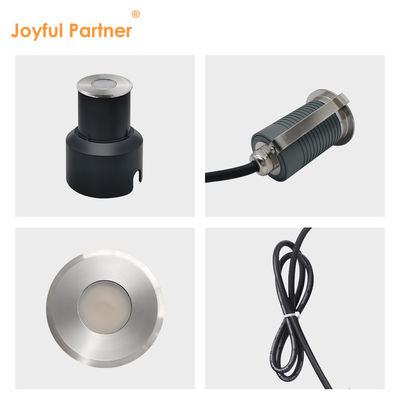 LED Underground Lamps Stainless Steel 1W 2W AC/DC 2700K-6000K DIA38MM With Frosted Glass