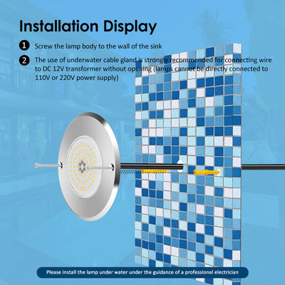 316 Staless Steel Submersible Pond Light IP68 Swimming SMD LED Constant Current Driver With Guaranteed Quality