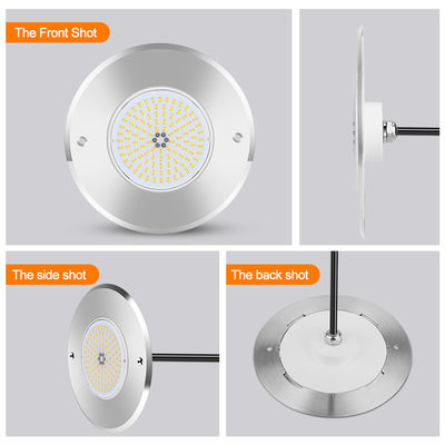 316L Stainless Steel Inground Pool Light DIA 160mm*32mm  AC12v With Controller Remote 