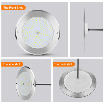Underwater Led Swimming Pool Lights 316 Stainless Steel 25W Smd2835 Resin Filled Rgb 3000K