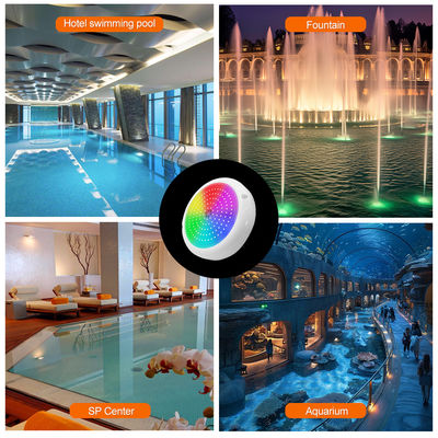 Pool Lights Led Underwater PAR56 Concreted Wall Surface Mounted With 18 Keys Remote Controller