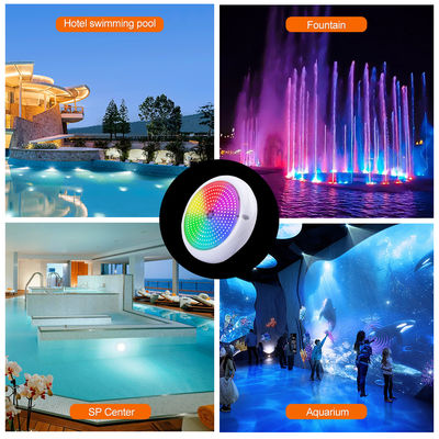 Swimming Pool Light IP68 Epoxy Resin Filled RGB AC12V ABS Housing Surface Mounted