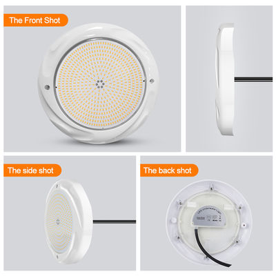 LED Swimming Pool Light Underwater Lamp DIA230*35mm ABS Material IP68 42W Surface Mounted