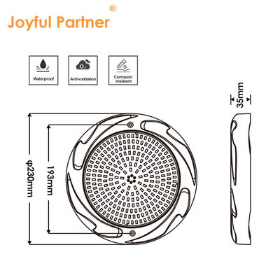 35W LED Swimming Pool Lighting 230*35mm ABS Material AC12V RGB RGBW For Concrete Pool SPA