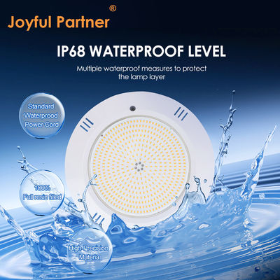 Underwater Pool Light Epoxy Resin Filled Wall Mounted ABS Housing IP68 AC12V 18W DIA260mm