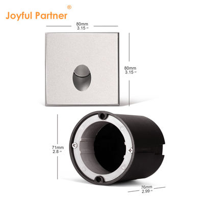 High Power Recessed LED Wall Lamp IP65 Aluminum Body Square Shape DC 24V 1W 2W 3W LED For Corridor