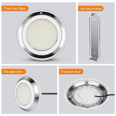 Underwater Swimming Pool Light AC12V Stainless Steel Color Changing RGB DIA280*35MM