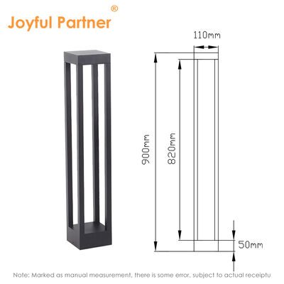 8W Garden LED Bollard Light 300MM 600MM 900MM Height Customized Aluminum Material For Walkway