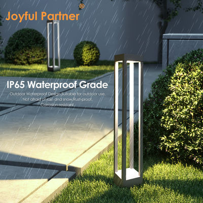 8W Garden LED Bollard Light 300MM 600MM 900MM Height Customized Aluminum Material For Walkway