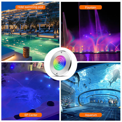 Par56 RGB LED Swimming Pool Light 6W 10W 18W 25w 35W 42W Ultra Thin 7.5mm AC12V SMD LED With SS316L Material