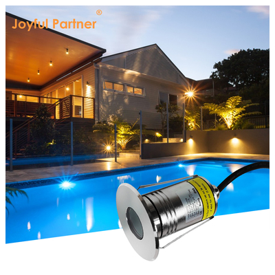 Stainless Steel 316 Recessed Underwater Light DC12V/24V 3W RGB LED SPA Pool Lights with CE RoHS IP68 3000k