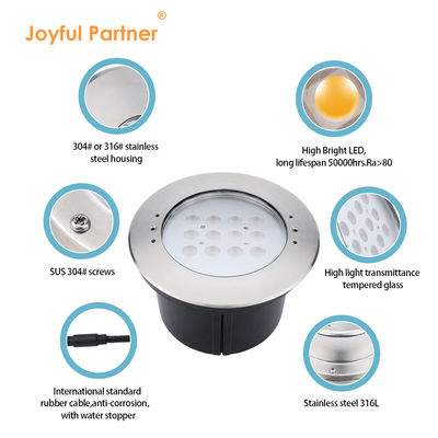 Swimming Pool Underwater Light 20W IP68 316 Stainless Steel With DMX Control