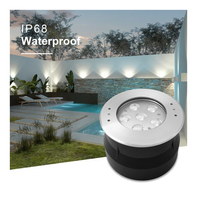 LED Underwater Light 24Volts 6W 12W Stainless Steel 316 With Cool White With Plastic Mounting Sleeve For Swimming Pond