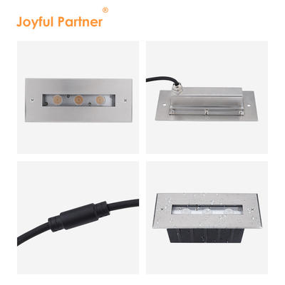 SS316L Underwater Linear Pool Light Warm White LED L195mm 3W 6W DC24V Asymmetrical Lens