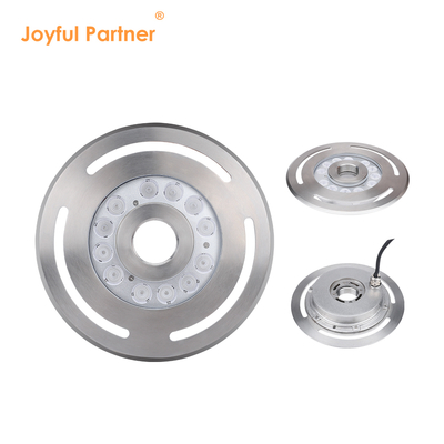 Outdoor IP68 DMX RGB 24V Submersible 9X3w LED Underwater Fountain Dancing Light  Stainless Steel 316L With Diameter 285mm