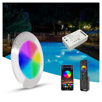 IP68 LED PAR56 Pool Light RGB Color Changing 12VDC AC 35W DIA 280mm SMD2835 432pcs With Color Package