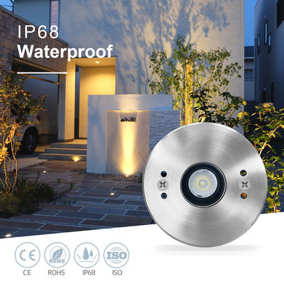 IP68 Buried Underwater Light 3W RGB3in1 LED Stainless steel 316L DC24V Decoration For Pool
