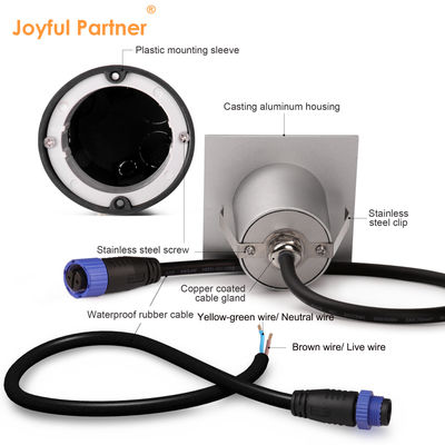 Round LED Stair Light 1W 2W Casting Aluminum Housing Wall Mounted For Outdoor Corridor