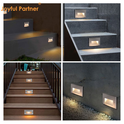 New Rectangle 3W SMD LED Step Lights 170*106mm AC100-240V IK10 Outdoor White Color