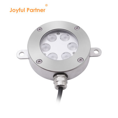 DMX512 Controllable LED Fountain Light DC24V 12W 3000K Stainless Steel IP68 For Landscape Underwater