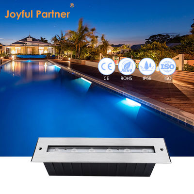 Underwater Light Linear 6X2W RGB3in1 Outdoor Stainless Steel 316 IP68 Landscape Waterproof Anti-Corrosion