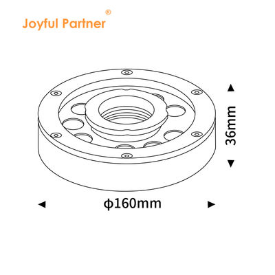 DC 24V DMX LED Fountain Ring Light RGB IP68 Waterproof 9W 18W 27W 3 In1 For Fountain Pond Lighting