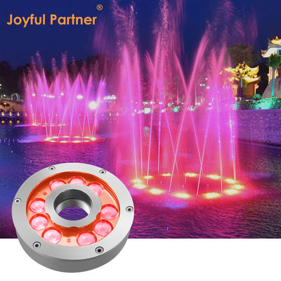DC 24V DMX LED Fountain Ring Light RGB IP68 Waterproof 9W 18W 27W 3 In1 For Fountain Pond Lighting
