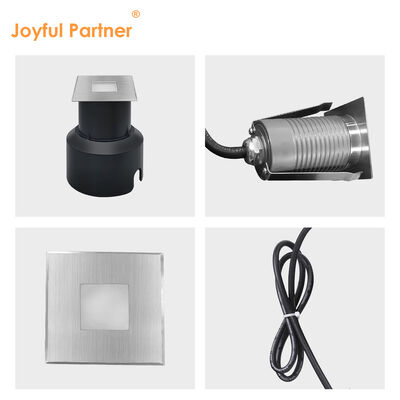 IP67 LED In-ground Lighting 1W 2W 3W Recessed Square Type SS Cover Frosted Glass Without Lens